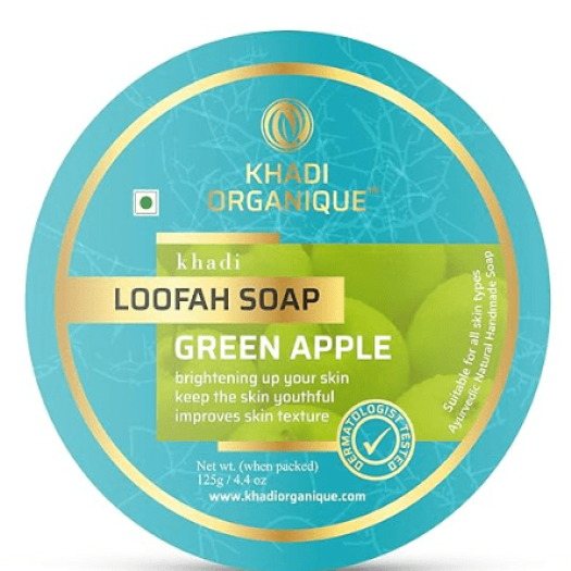 Khadi Organique Green Apple Loofah Soap